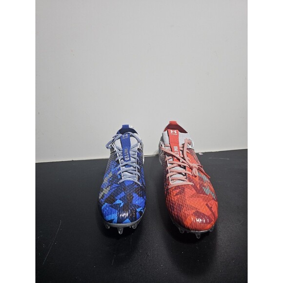 Under Armour Mens Blur Smoke 2.0 USA Freedom Football Cleats Size 13 3026341-100 main image 7